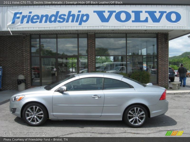 Electric Silver Metallic / Soverign Hide Off Black Leather/Off Black 2011 Volvo C70 T5