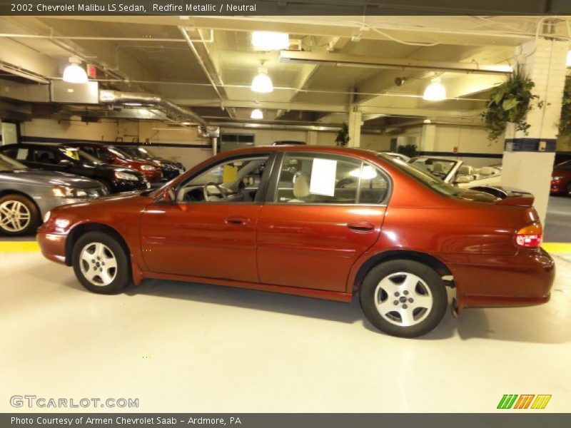 Redfire Metallic / Neutral 2002 Chevrolet Malibu LS Sedan