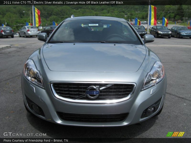 Electric Silver Metallic / Soverign Hide Off Black Leather/Off Black 2011 Volvo C70 T5