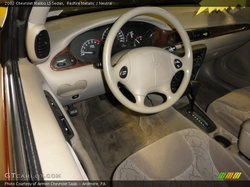 Redfire Metallic / Neutral 2002 Chevrolet Malibu LS Sedan