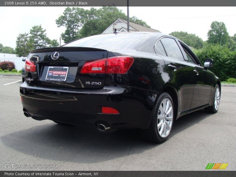Obsidian Black / Black 2008 Lexus IS 250 AWD