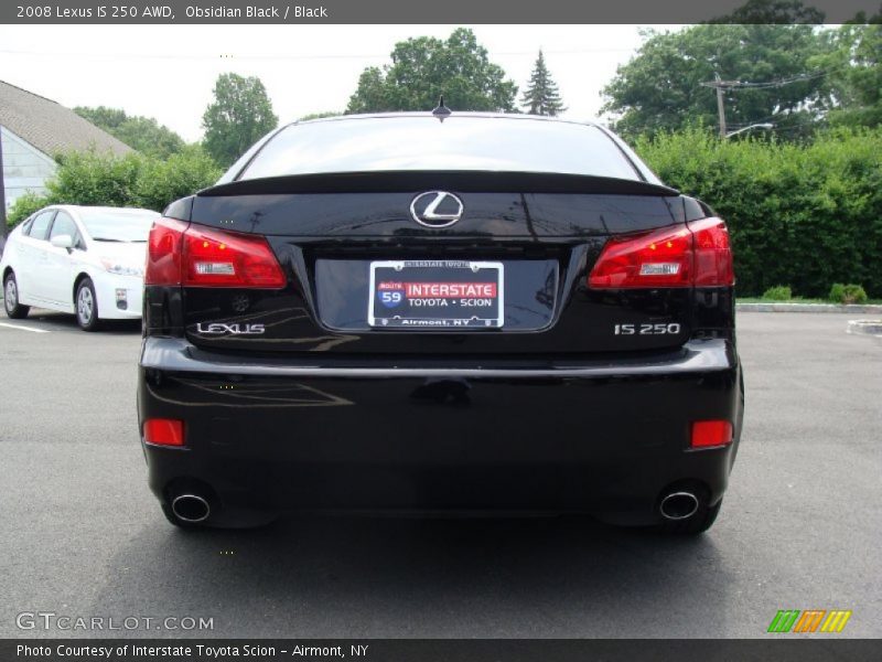Obsidian Black / Black 2008 Lexus IS 250 AWD