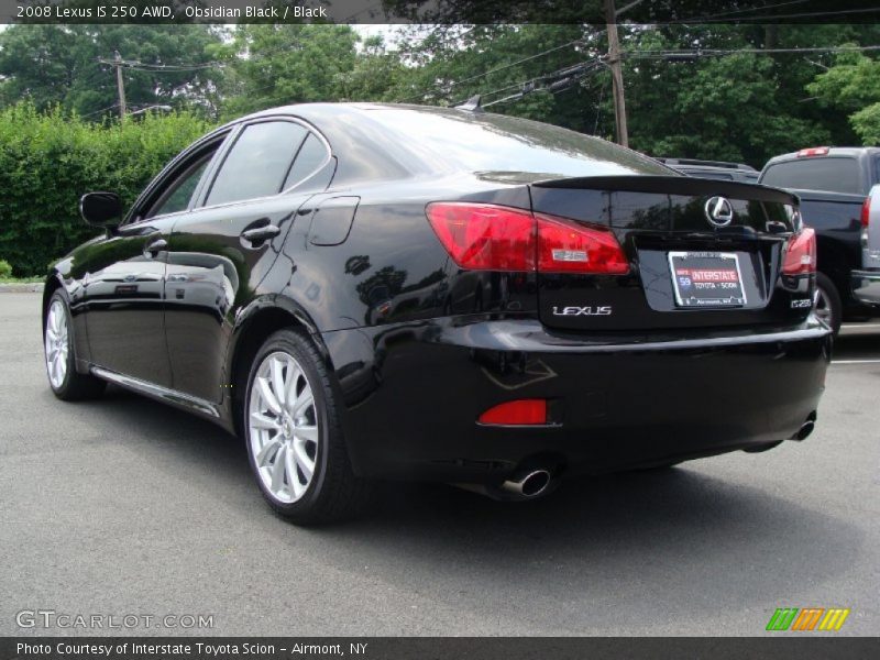 Obsidian Black / Black 2008 Lexus IS 250 AWD