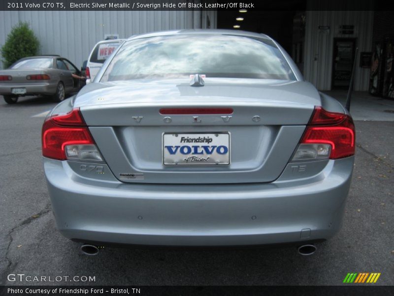 Electric Silver Metallic / Soverign Hide Off Black Leather/Off Black 2011 Volvo C70 T5