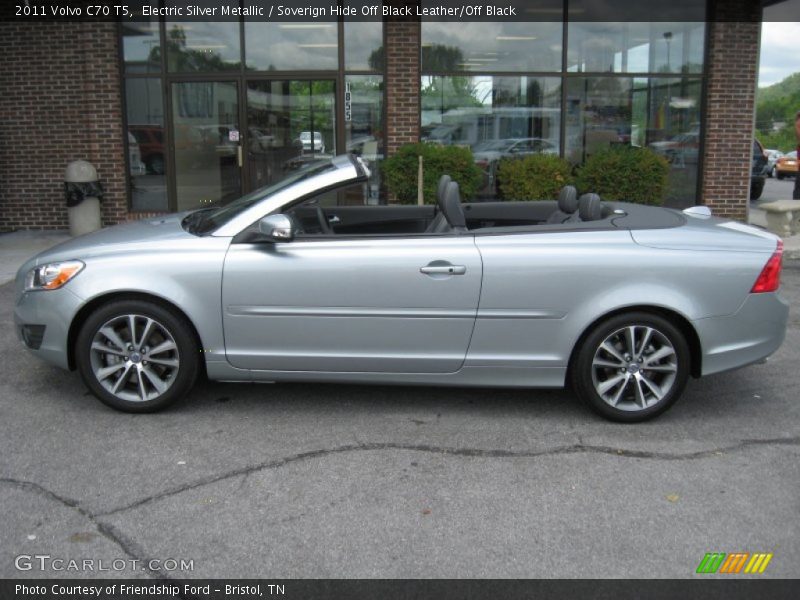 Electric Silver Metallic / Soverign Hide Off Black Leather/Off Black 2011 Volvo C70 T5