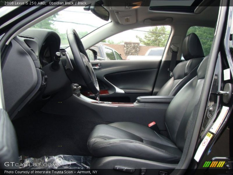 Obsidian Black / Black 2008 Lexus IS 250 AWD