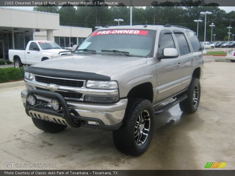 Light Pewter Metallic / Tan/Neutral 2003 Chevrolet Tahoe LS 4x4
