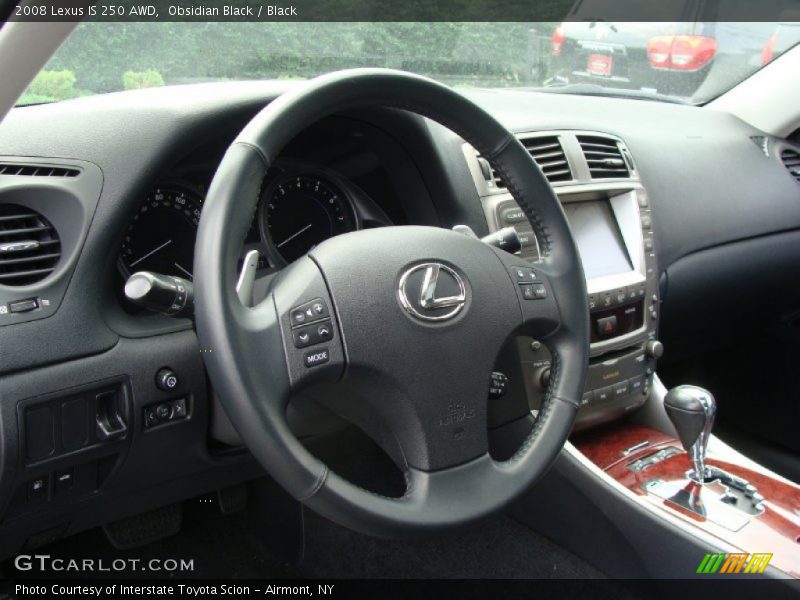 Obsidian Black / Black 2008 Lexus IS 250 AWD