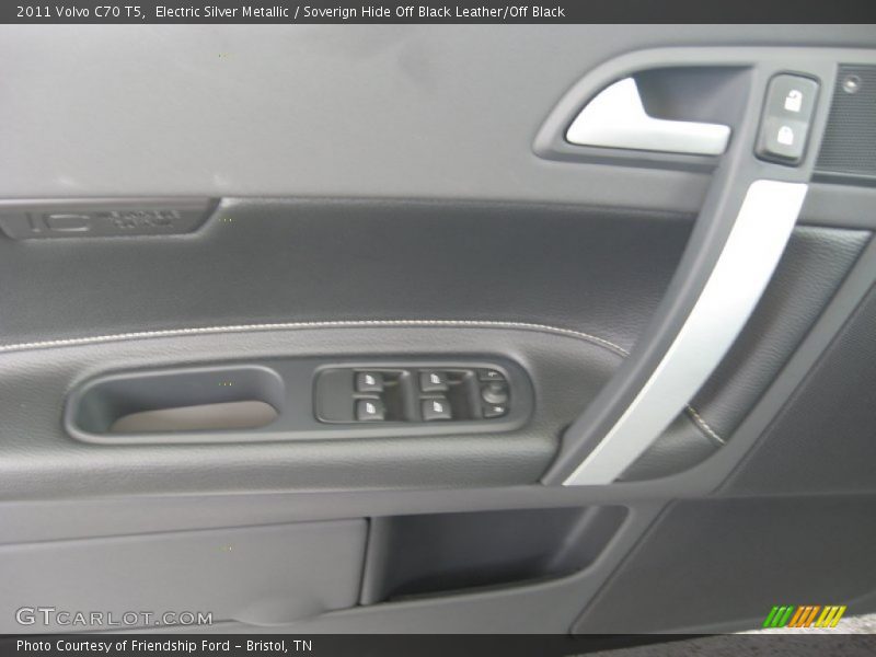 Electric Silver Metallic / Soverign Hide Off Black Leather/Off Black 2011 Volvo C70 T5