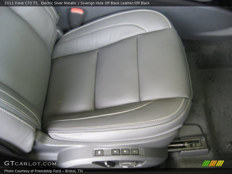Electric Silver Metallic / Soverign Hide Off Black Leather/Off Black 2011 Volvo C70 T5