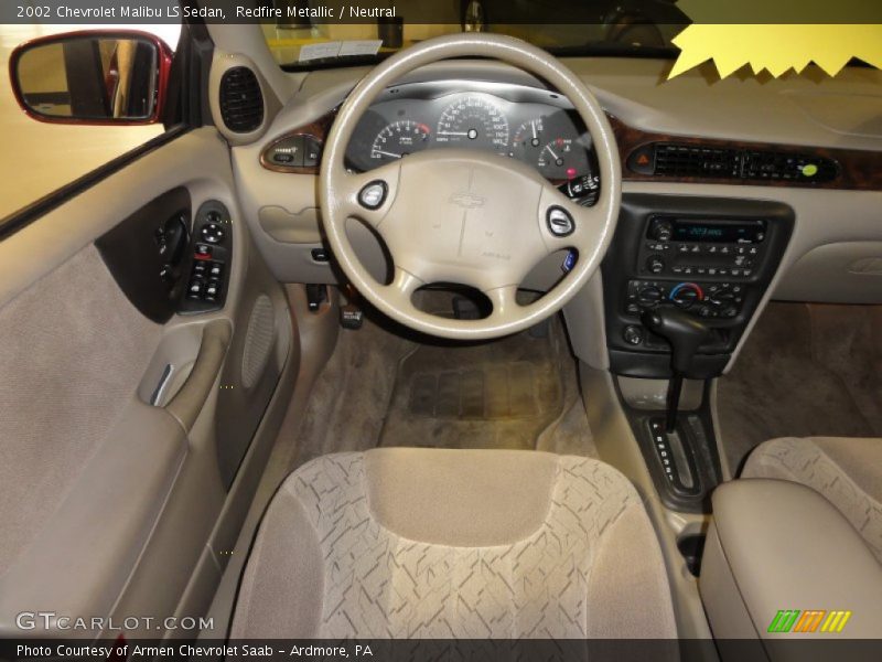 Redfire Metallic / Neutral 2002 Chevrolet Malibu LS Sedan