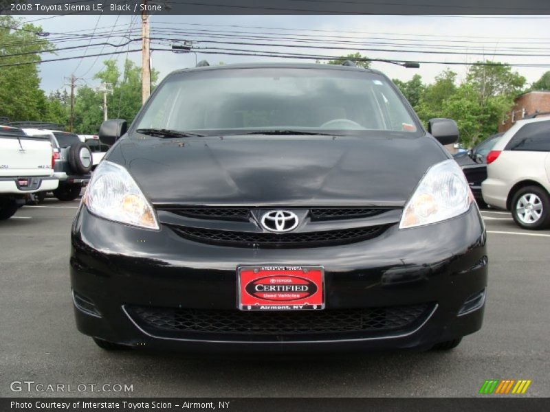Black / Stone 2008 Toyota Sienna LE