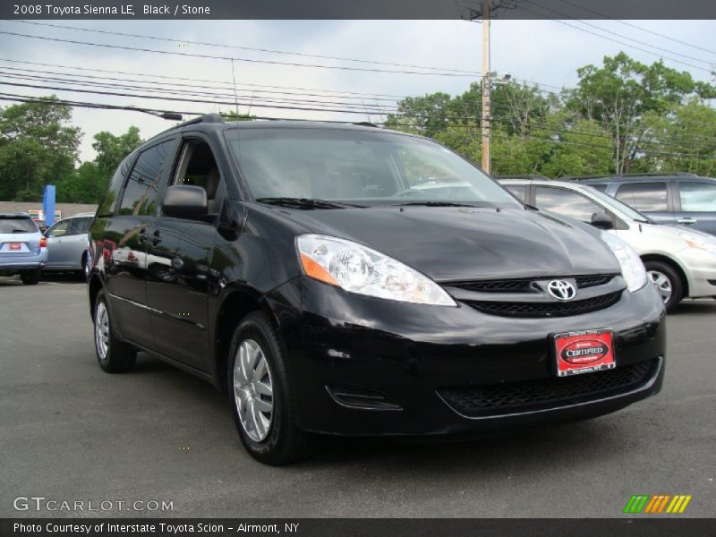 Black / Stone 2008 Toyota Sienna LE