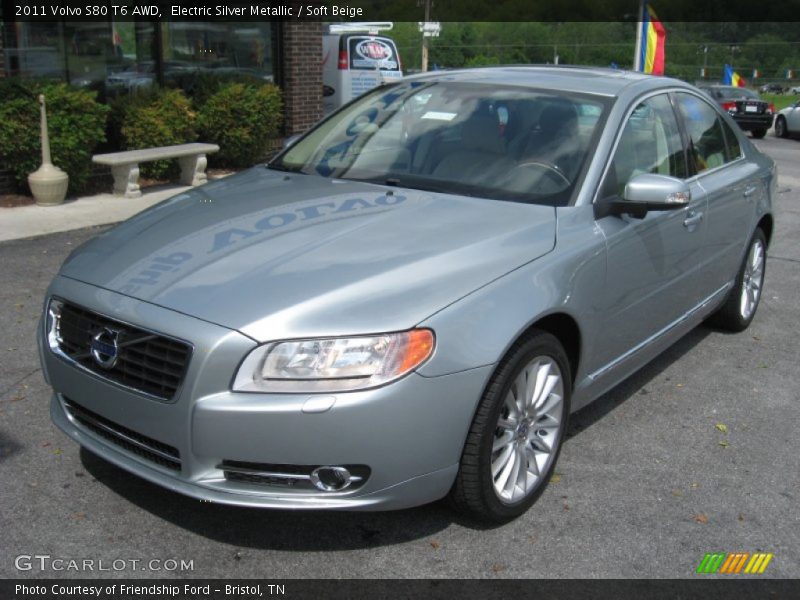 Electric Silver Metallic / Soft Beige 2011 Volvo S80 T6 AWD