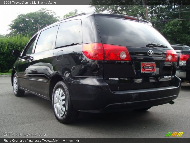 Black / Stone 2008 Toyota Sienna LE