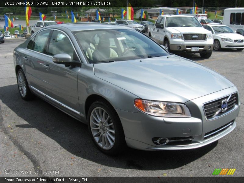 Electric Silver Metallic / Soft Beige 2011 Volvo S80 T6 AWD