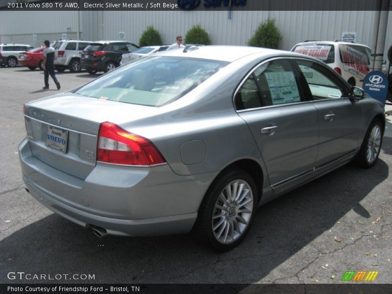 Electric Silver Metallic / Soft Beige 2011 Volvo S80 T6 AWD