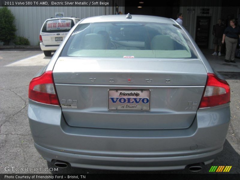 Electric Silver Metallic / Soft Beige 2011 Volvo S80 T6 AWD