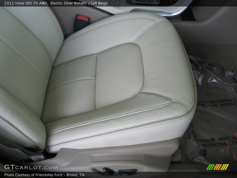 Electric Silver Metallic / Soft Beige 2011 Volvo S80 T6 AWD