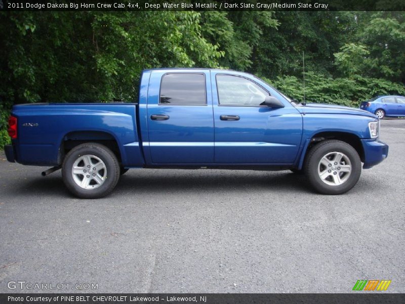  2011 Dakota Big Horn Crew Cab 4x4 Deep Water Blue Metallic