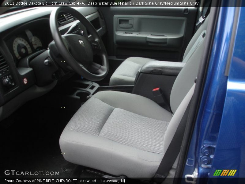  2011 Dakota Big Horn Crew Cab 4x4 Dark Slate Gray/Medium Slate Gray Interior