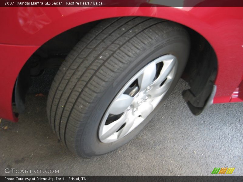 Redfire Pearl / Beige 2007 Hyundai Elantra GLS Sedan