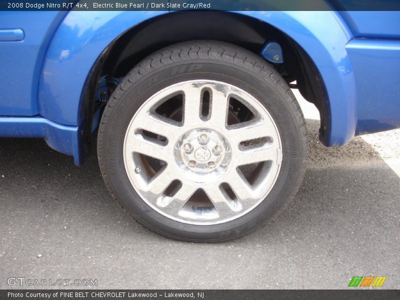 Electric Blue Pearl / Dark Slate Gray/Red 2008 Dodge Nitro R/T 4x4