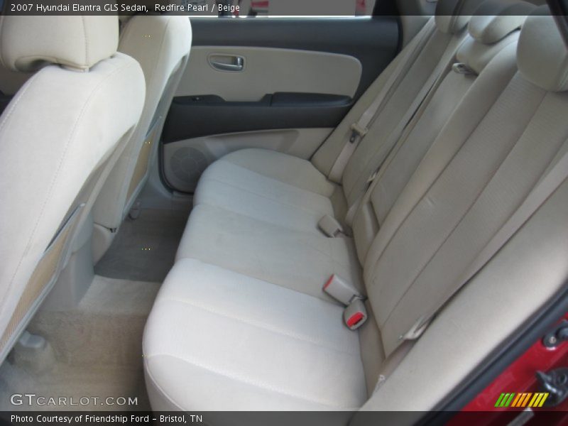Redfire Pearl / Beige 2007 Hyundai Elantra GLS Sedan
