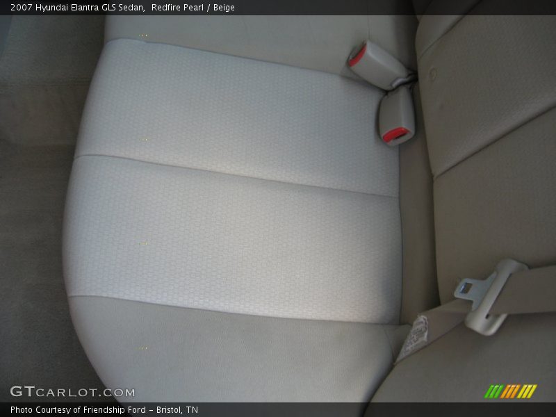 Redfire Pearl / Beige 2007 Hyundai Elantra GLS Sedan