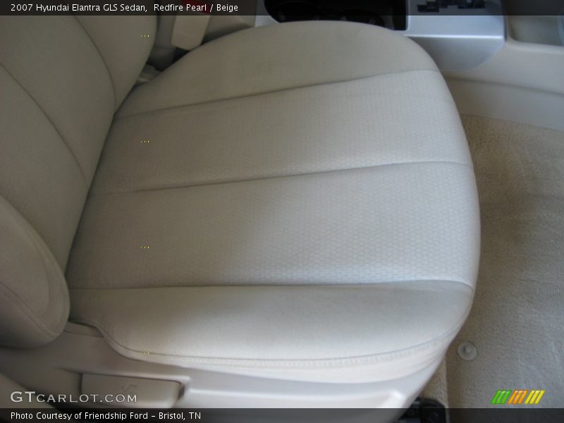 Redfire Pearl / Beige 2007 Hyundai Elantra GLS Sedan