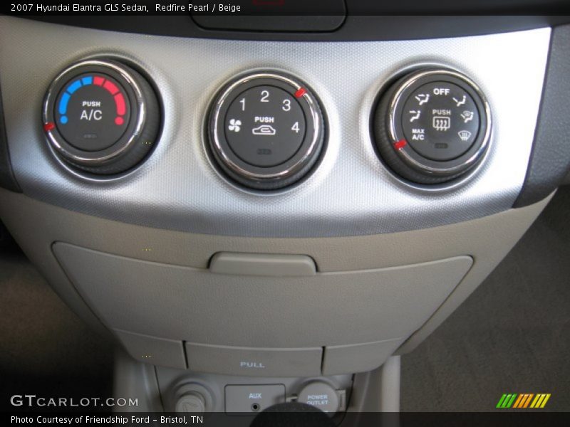 Redfire Pearl / Beige 2007 Hyundai Elantra GLS Sedan