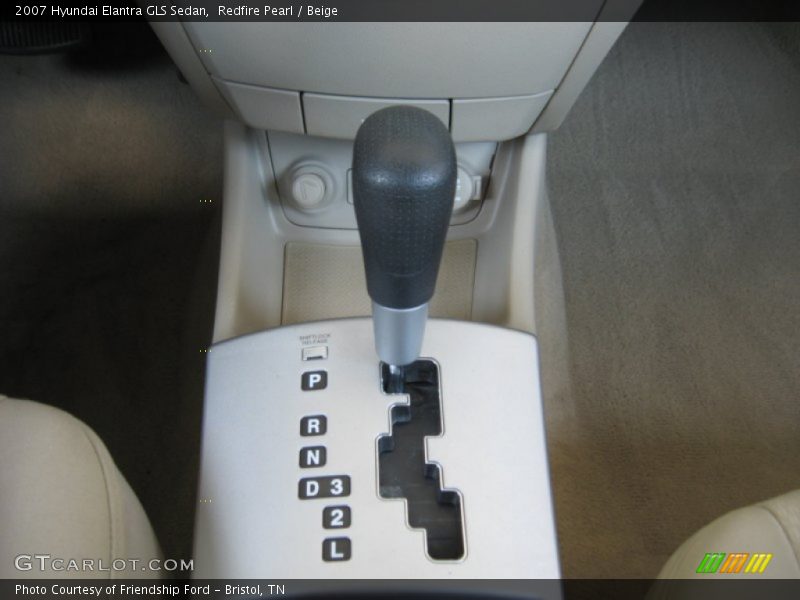 Redfire Pearl / Beige 2007 Hyundai Elantra GLS Sedan