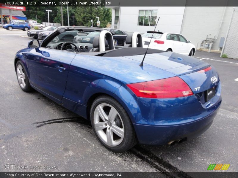 Ocean Blue Pearl Effect / Black 2008 Audi TT 2.0T Roadster