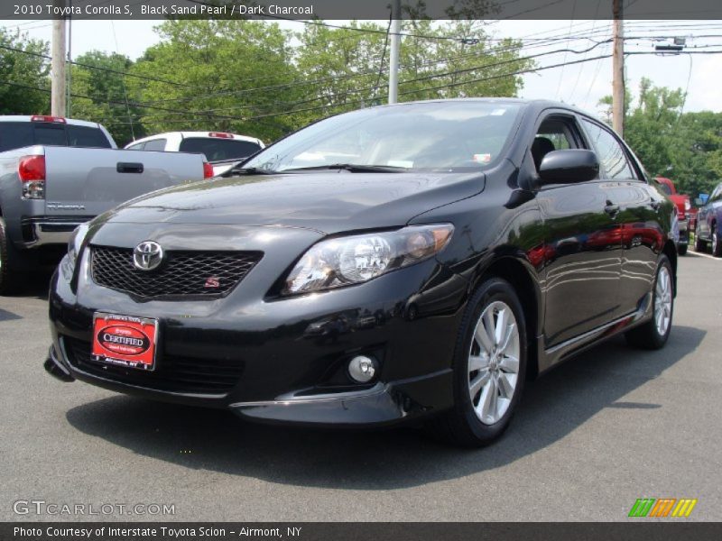 Black Sand Pearl / Dark Charcoal 2010 Toyota Corolla S