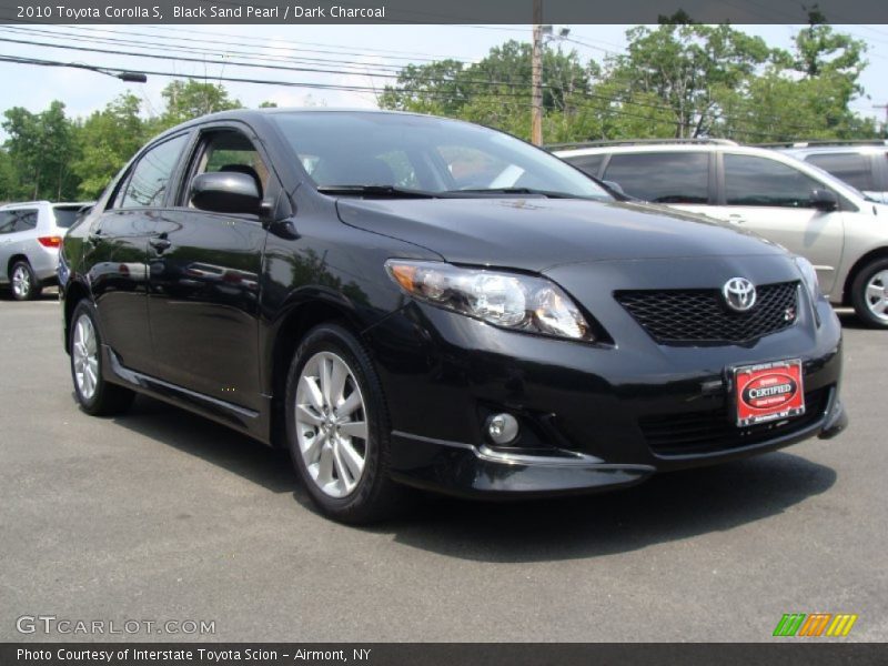 Black Sand Pearl / Dark Charcoal 2010 Toyota Corolla S