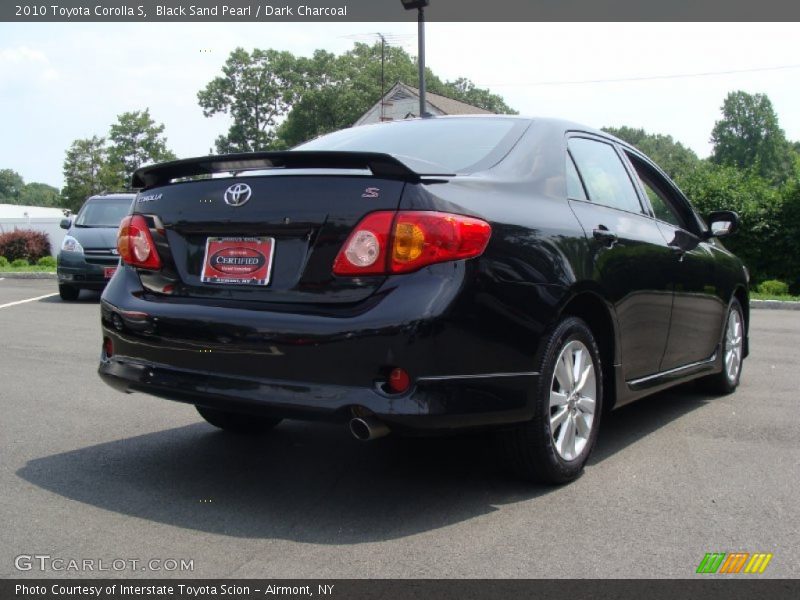 Black Sand Pearl / Dark Charcoal 2010 Toyota Corolla S