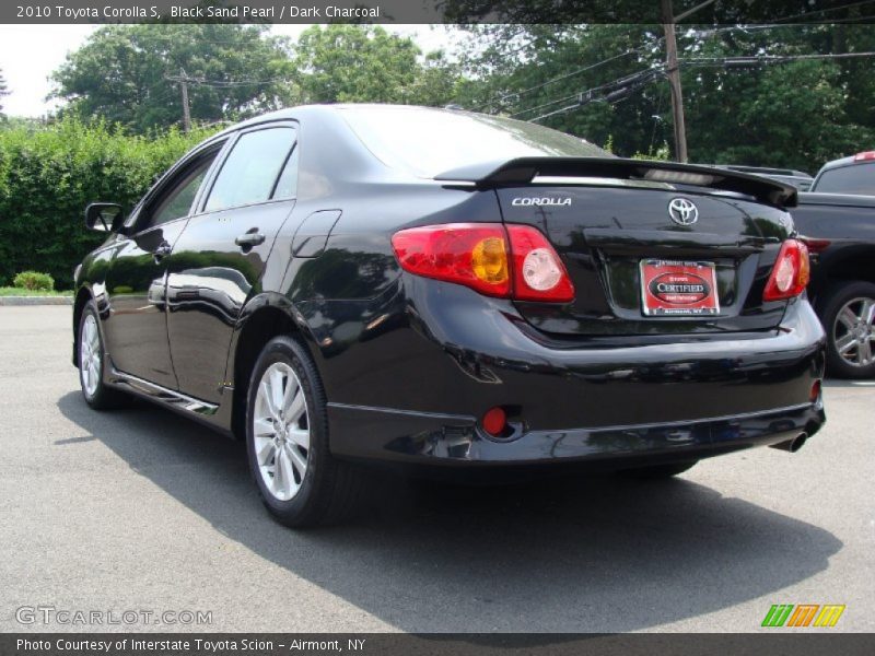 Black Sand Pearl / Dark Charcoal 2010 Toyota Corolla S