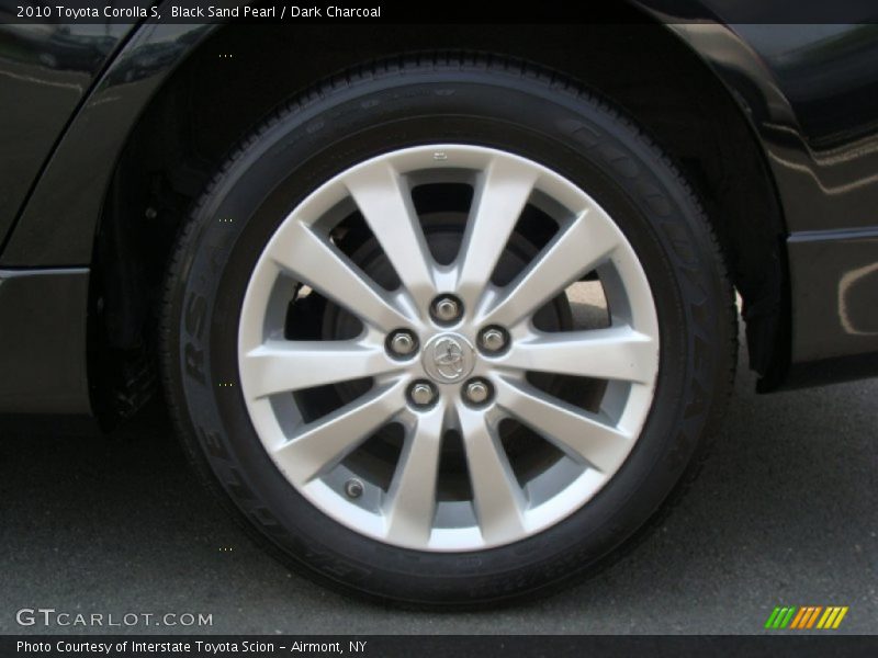 Black Sand Pearl / Dark Charcoal 2010 Toyota Corolla S