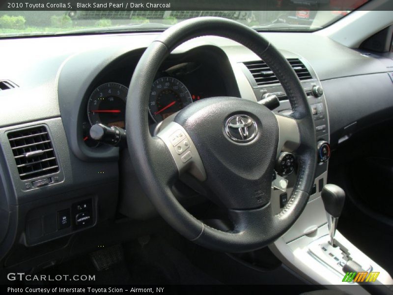 Black Sand Pearl / Dark Charcoal 2010 Toyota Corolla S