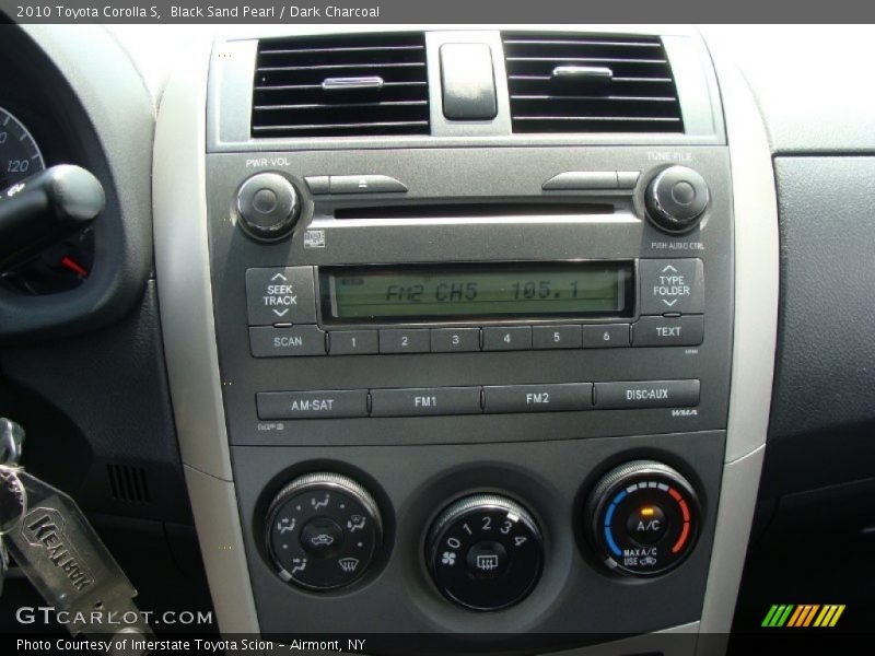 Black Sand Pearl / Dark Charcoal 2010 Toyota Corolla S