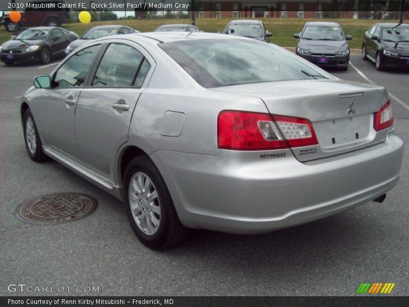 Quick Silver Pearl / Medium Gray 2010 Mitsubishi Galant FE