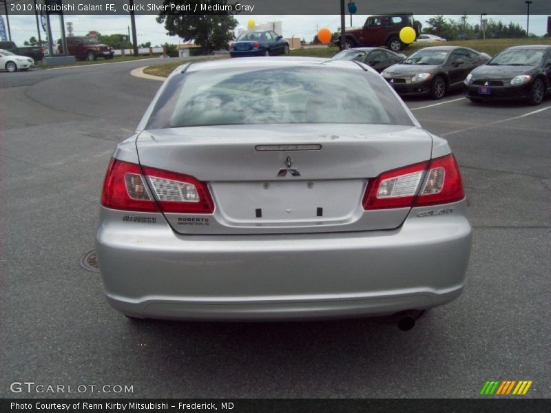 Quick Silver Pearl / Medium Gray 2010 Mitsubishi Galant FE