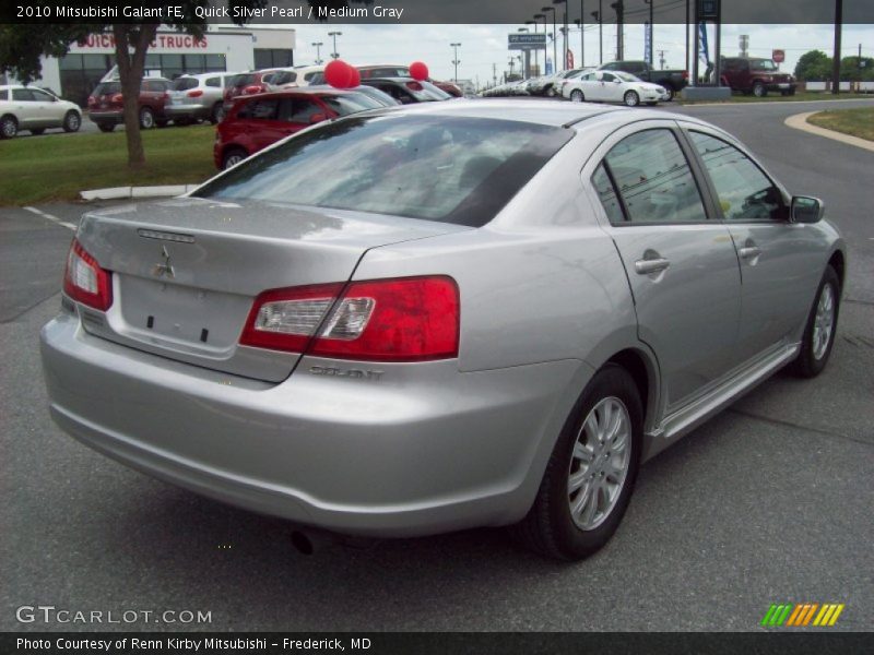 Quick Silver Pearl / Medium Gray 2010 Mitsubishi Galant FE