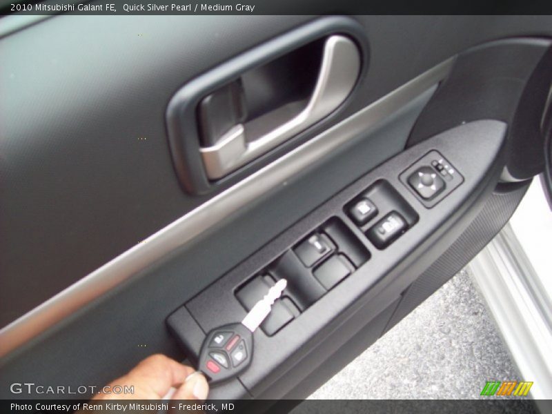 Quick Silver Pearl / Medium Gray 2010 Mitsubishi Galant FE