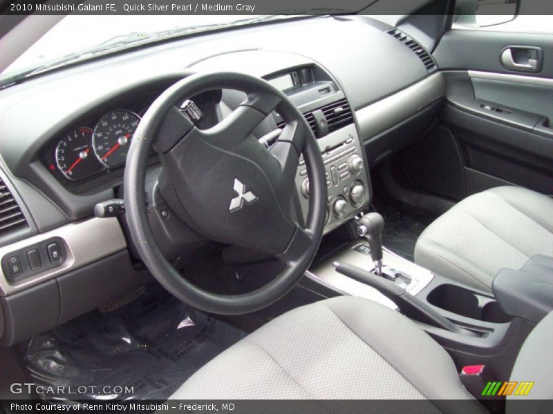 Quick Silver Pearl / Medium Gray 2010 Mitsubishi Galant FE