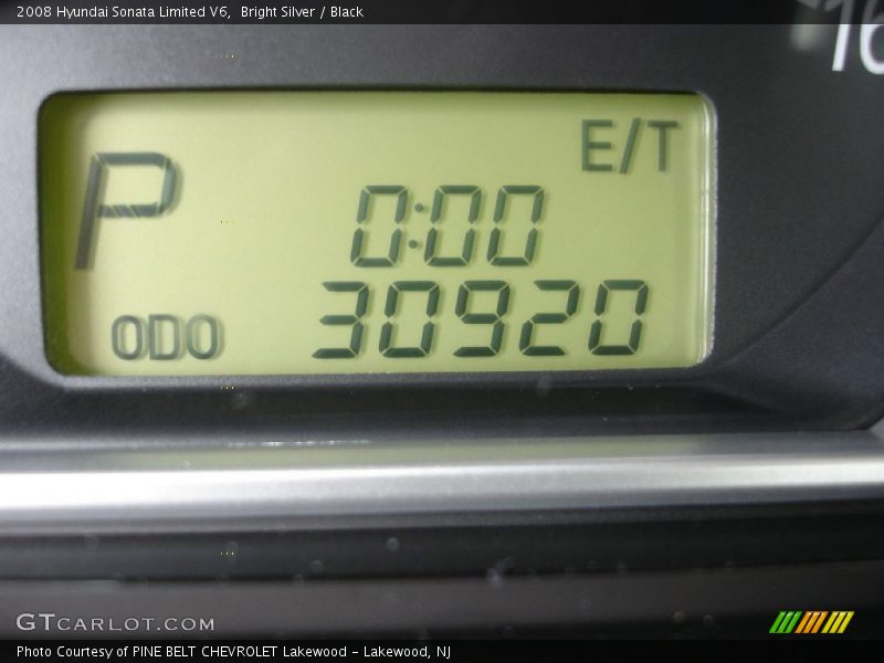 Bright Silver / Black 2008 Hyundai Sonata Limited V6