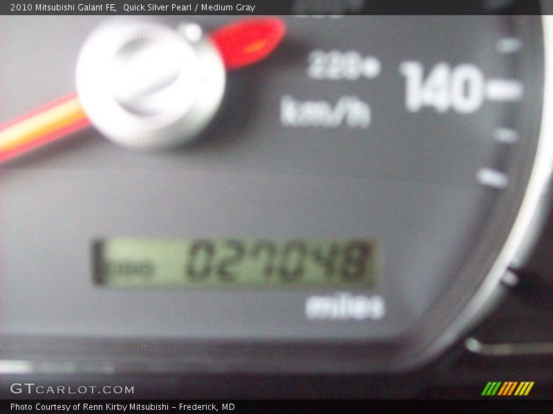 Quick Silver Pearl / Medium Gray 2010 Mitsubishi Galant FE