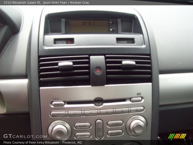 Quick Silver Pearl / Medium Gray 2010 Mitsubishi Galant FE