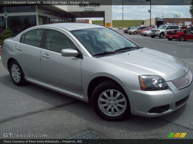 Quick Silver Pearl / Medium Gray 2010 Mitsubishi Galant FE