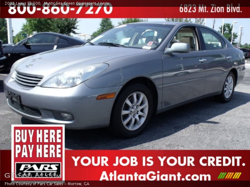 Mystic Sea Green Opalescent / Ivory 2002 Lexus ES 300